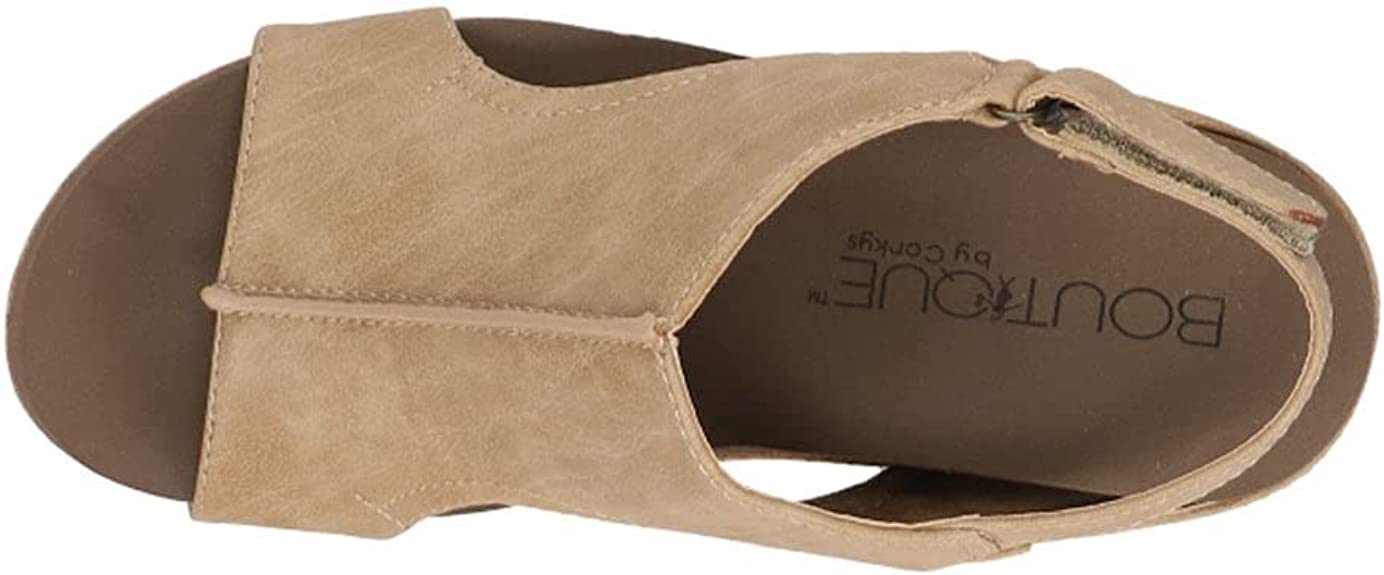 Corkys Women's Carley Wedge Sandal - Taupe