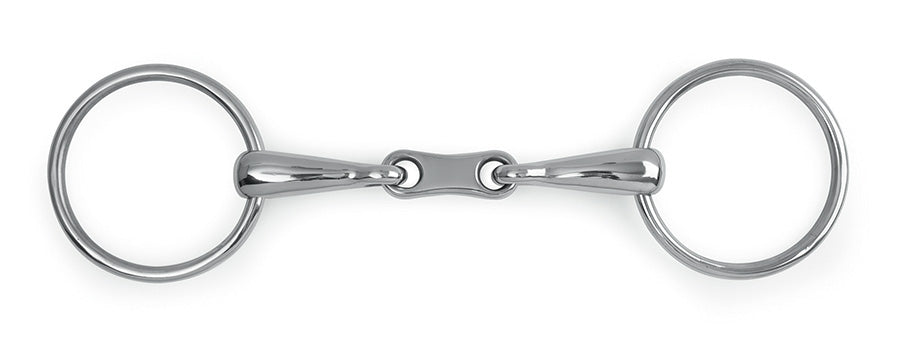 Shires French Link Loose Ring Snaffle Bit, 5" Mouthpiece