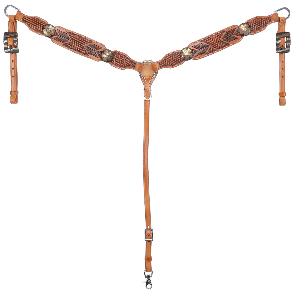 Showman Stitch & Weave Browband Headstall and Breast Collar Set