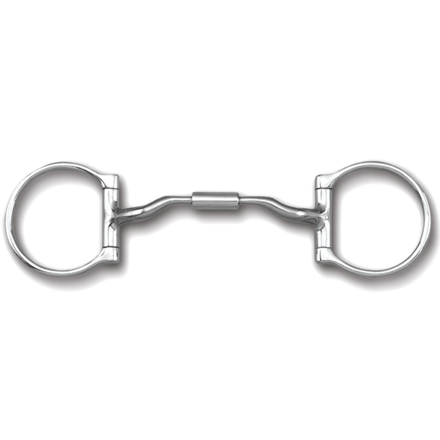 Myler Metal horse bridle bit on a white background