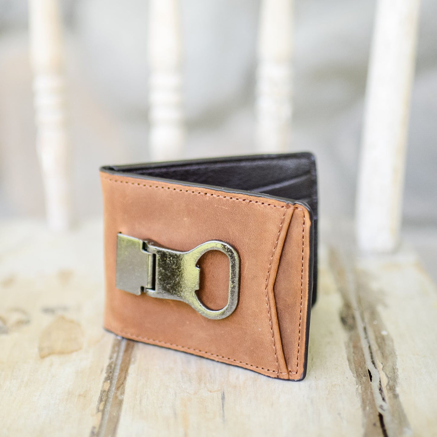 Nocona Men's Bifold Money Clip - Medium Brown