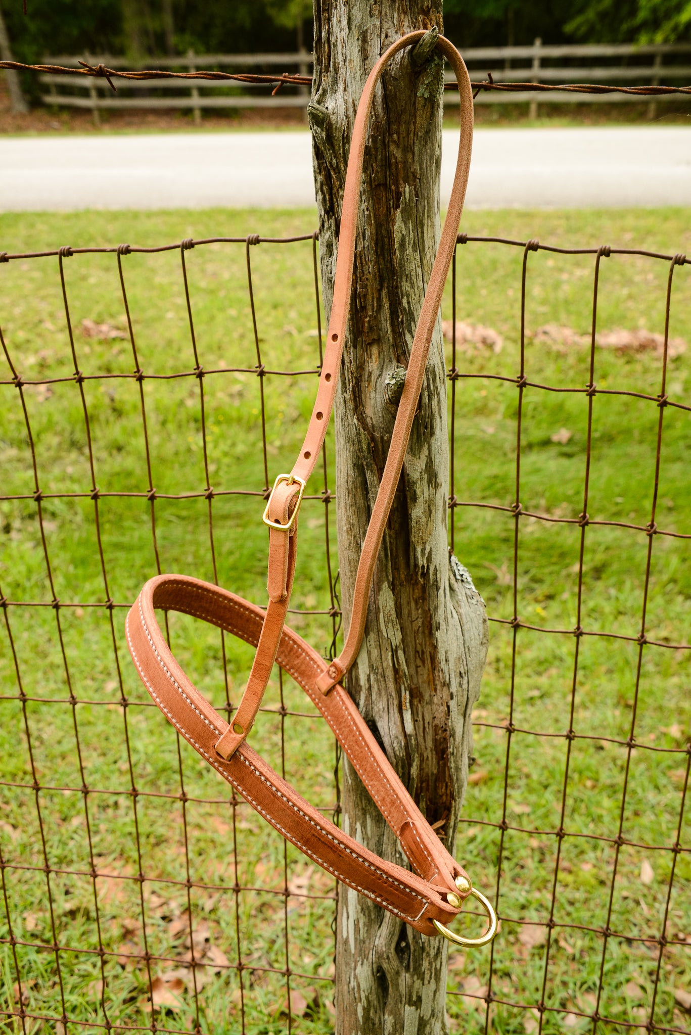 AJ Tack Harness Leather Noseband