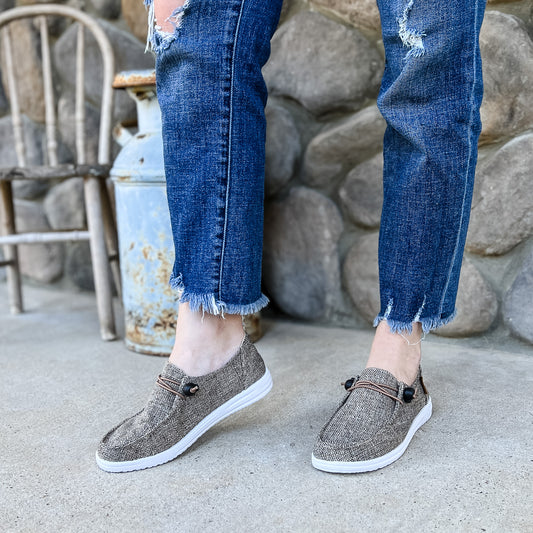 Corkys Women's Kayak Slip On Sneaker - Brown Tweed