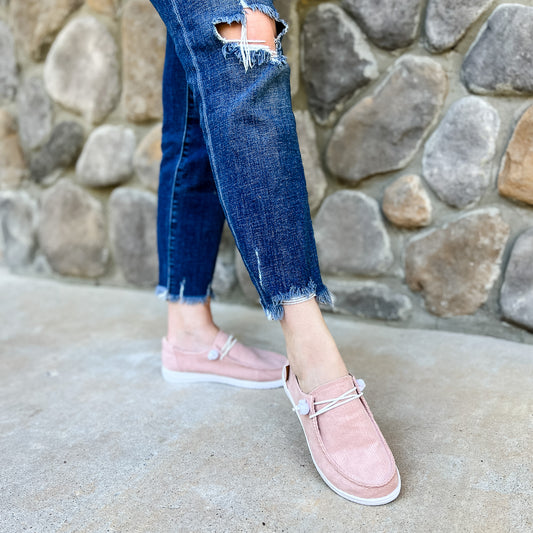 Corkys Women's Kayak Slip On Sneaker - Blush Corduroy