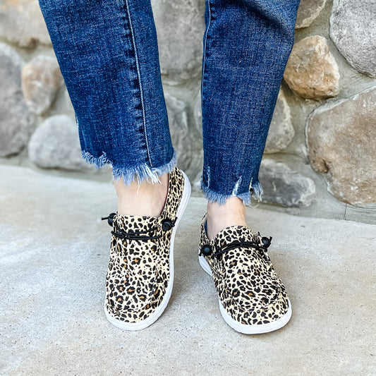 Corkys Women's Kayak Slip On Sneaker - Leopard