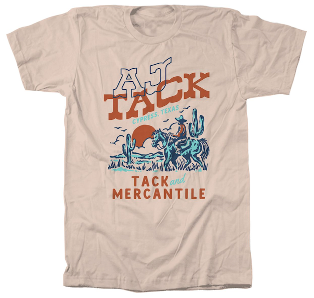 AJ Tack Horse and Cactus T-Shirt