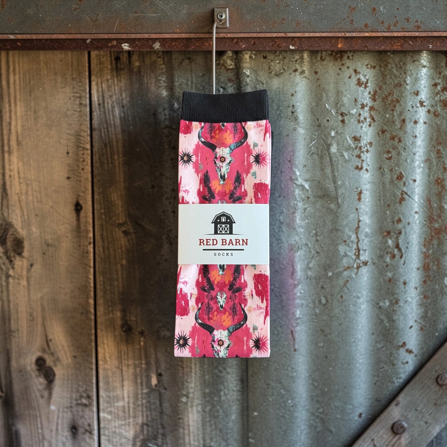 Red Barn Socks Wild at Heart Western Boot Socks