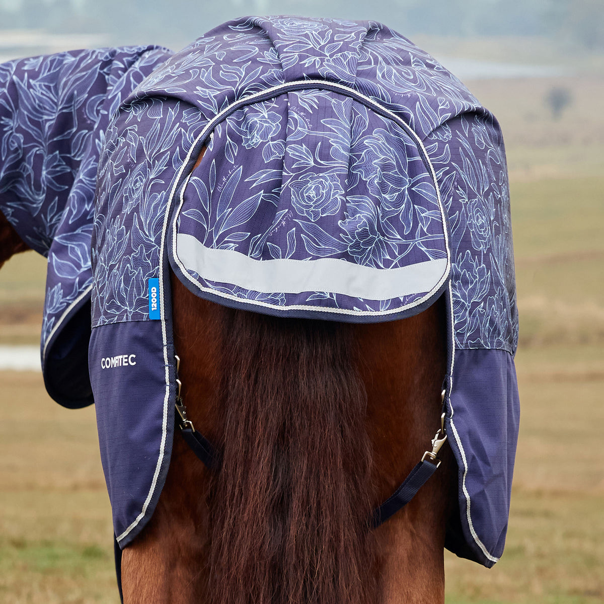 image_addtnl_4 - Floral Print - WeatherBeeta ComFiTec Limited Edition Turnout Detach-A-Neck 220g - .jpg