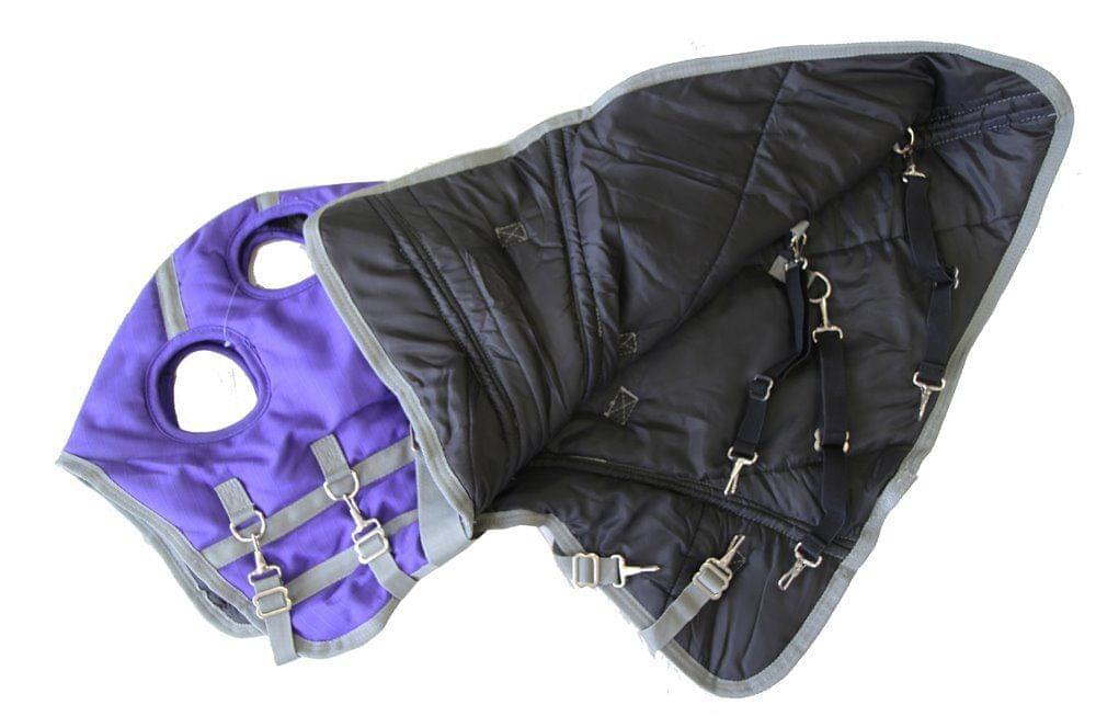 AJ Tack 1200D Waterproof Poly Hood - Purple