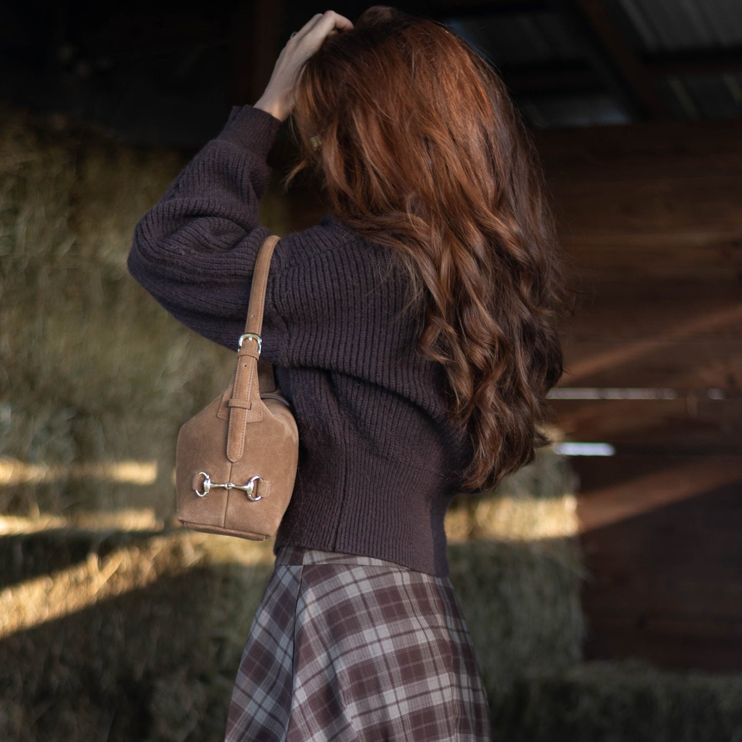 Bethany Bit Bag Suede | Limited Edition Milk Chocolate