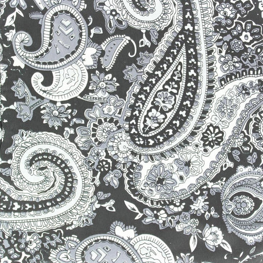 Paisley 33" Silk Wild Rag - Black