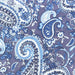 Paisley 33" Silk Wild Rag - Blue