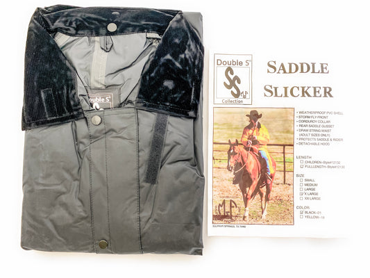 M&F Western Saddle Slicker - Black