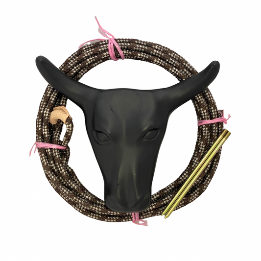 AJ Tack Junior Steer Head Dummy Set Brown