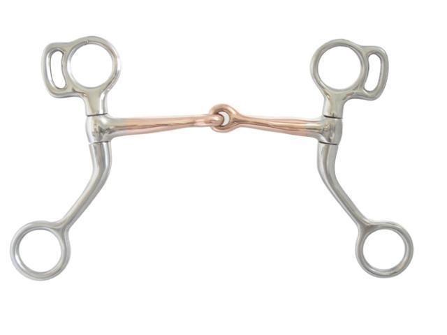 AJ Tack Miniature Copper Mouth Tom Thumb Bit
