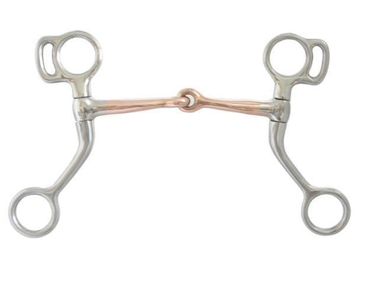 AJ Tack Miniature Copper Mouth Tom Thumb Bit