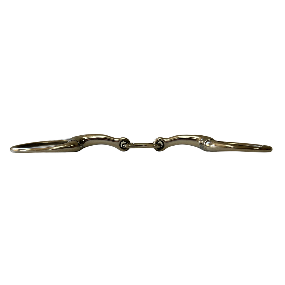 AJ Tack French Link Curved Eggbutt Snaffle Bit