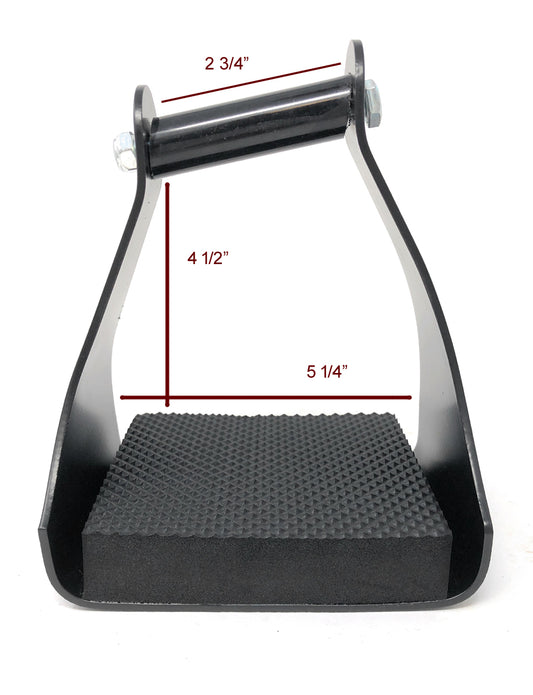 AJ Tack Angled Aluminum Endurance Trail Stirrups