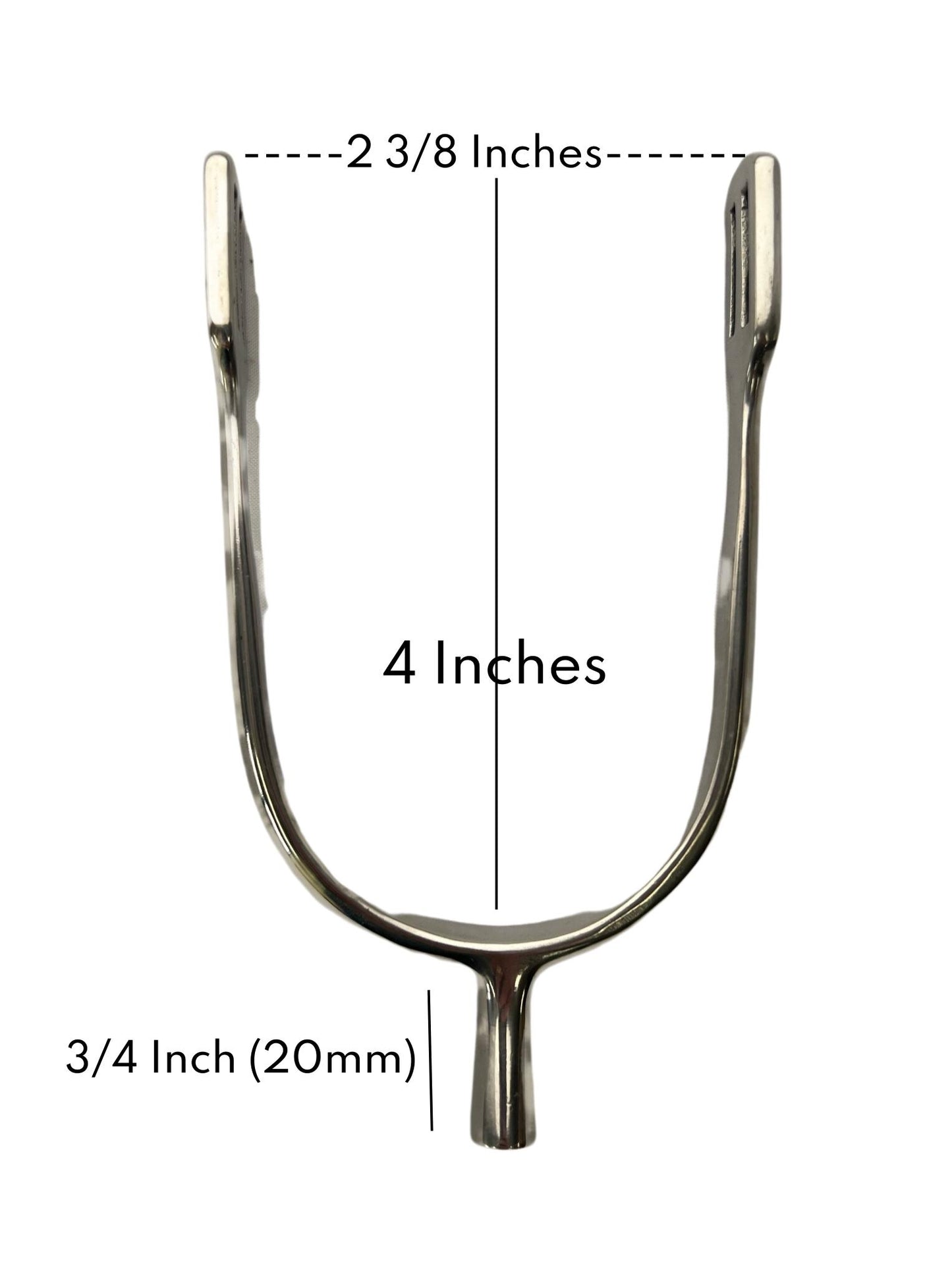 AJ Tack Ladies Stainless Steel Prince of Wales English Spurs