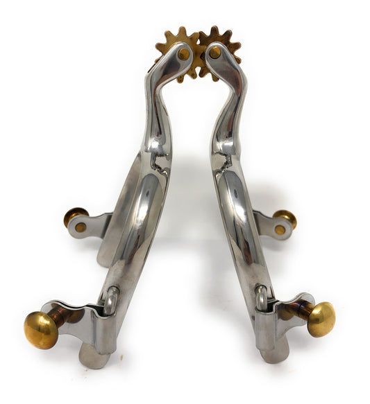 AJ Tack Mens Plain Band Roping Spur