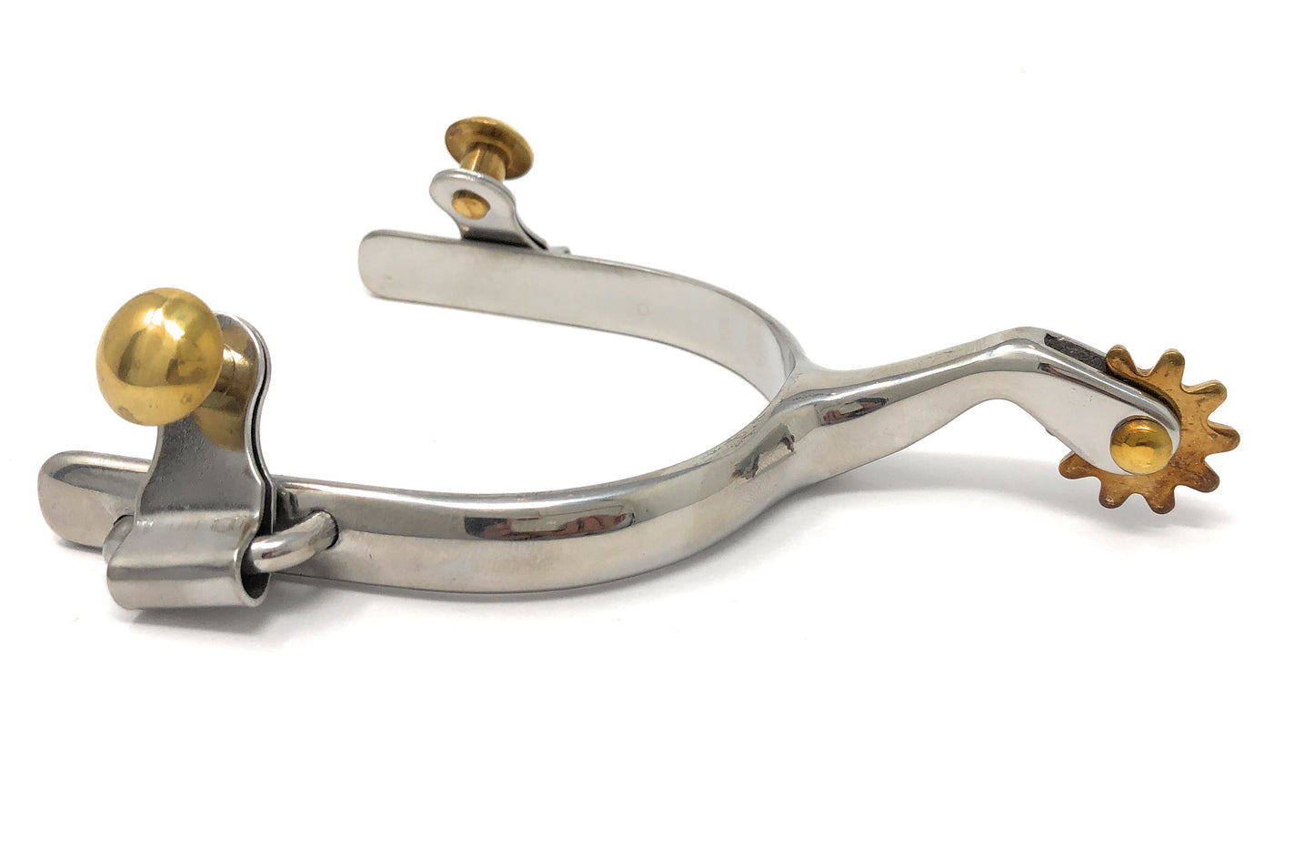 AJ Tack Mens Plain Band Roping Spur
