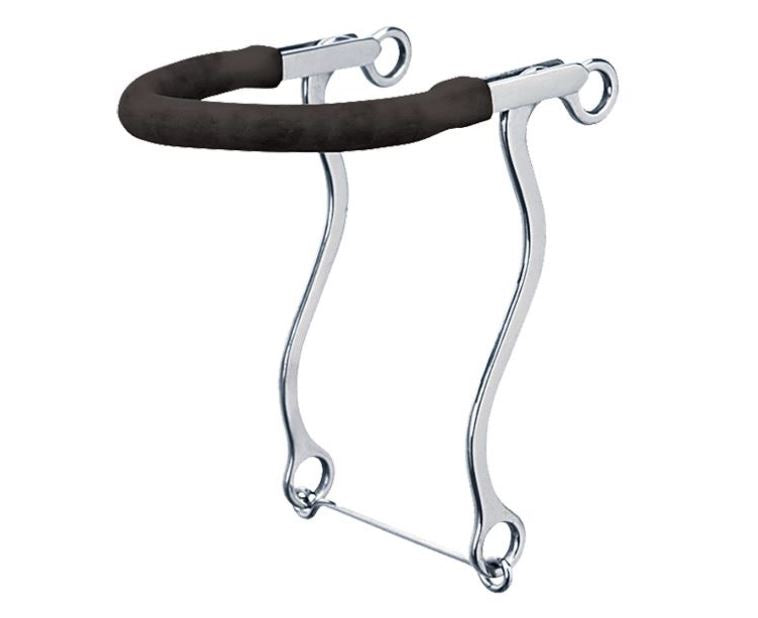 Weaver Hackamore with Gum Rubber Covered Bike Chain Noseband