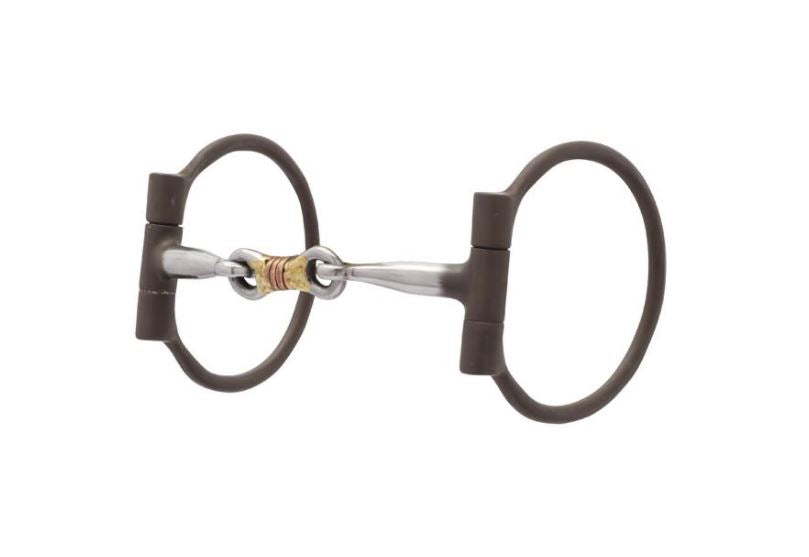 Weaver All Purpose Offset Dee Bit with 5" Sweet Iron Copper Wire Wrapped Dogbone Mouth