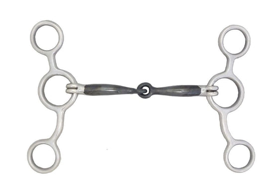 AJ Tack Sweet Iron Jr. Cowhorse Smooth Snaffle Gag Bit