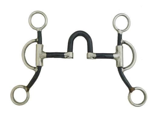 AJ Tack Double Rein Correction Short Shank Training Bit