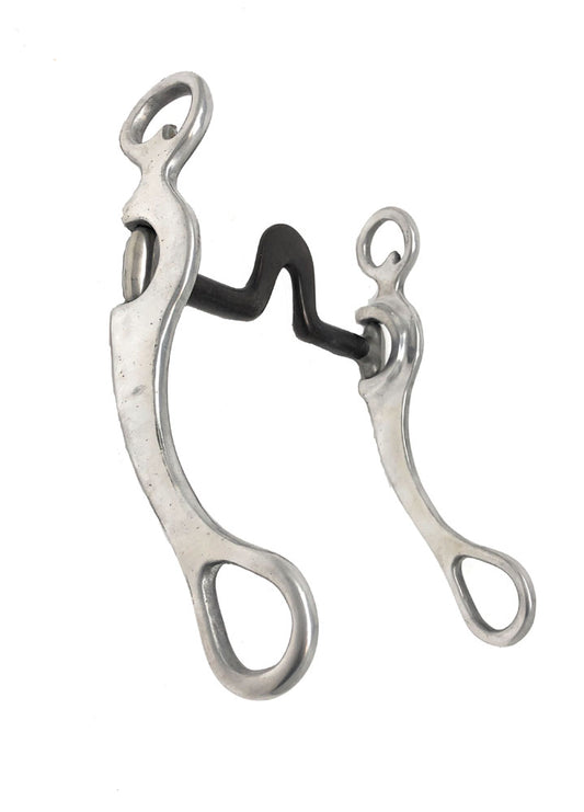 AJ Tack Aluminum Cheeks Swivel Port Bit