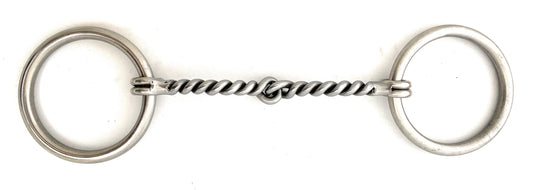 AJ Tack Sweet Iron Loose Ring Twisted Snaffle Bit