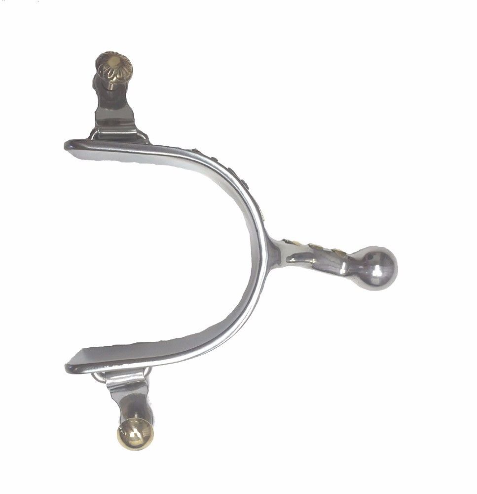 AJ Tack Stainless Steel Pleasure Horse Spur with Ball End - Ladies