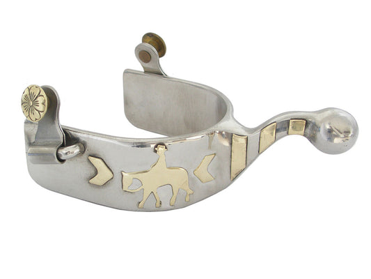 AJ Tack Stainless Steel Pleasure Horse Spur with Ball End - Ladies