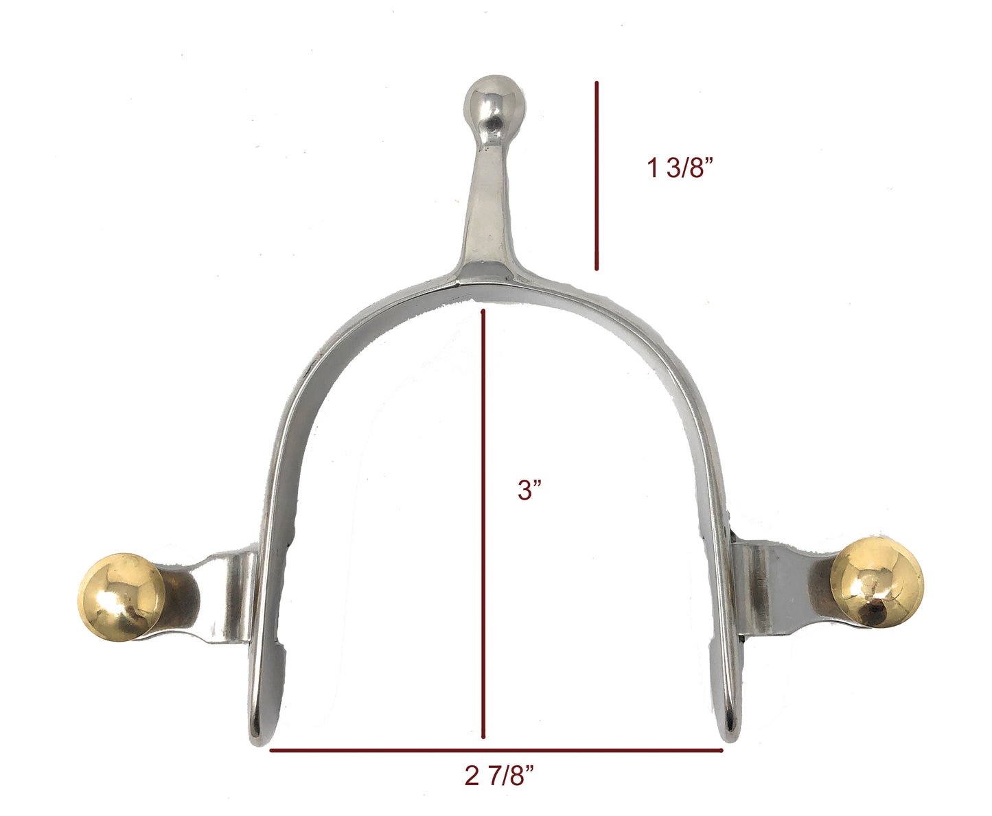 AJ Tack Ball Knob Spurs - Ladies