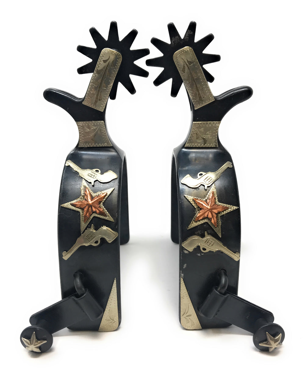 AJ Tack Mens Star Double Shooter Spur