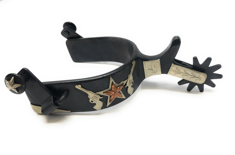 AJ Tack Mens Star Double Shooter Spur