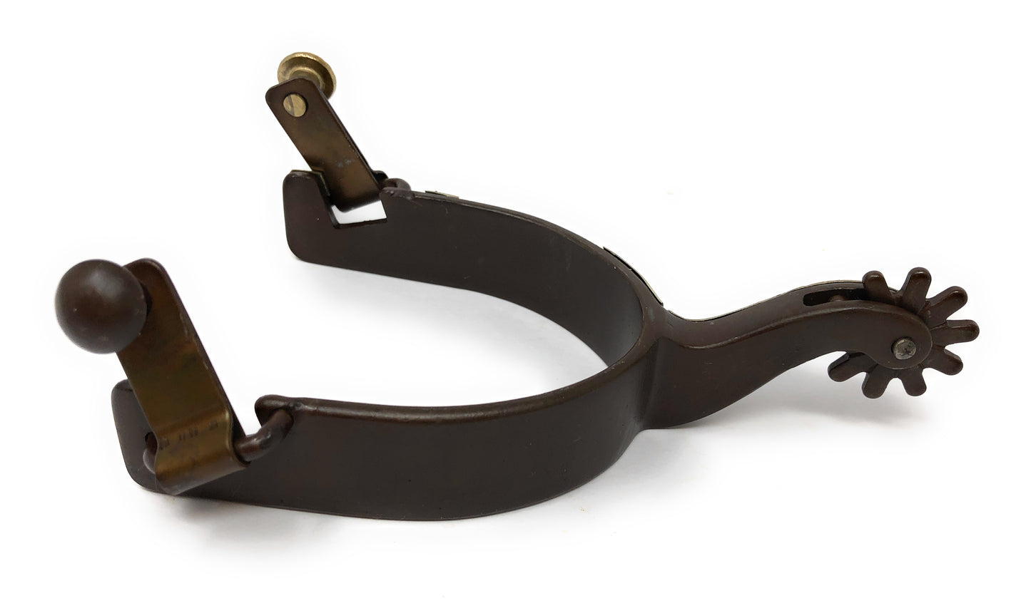 AJ Tack Antique Brown Longhorn Spurs - Mens