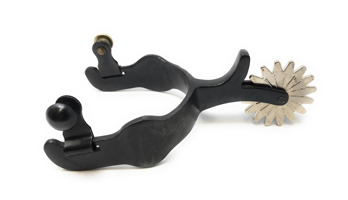 AJ Tack Antique Brown Bucking Bronc Spurs - Mens