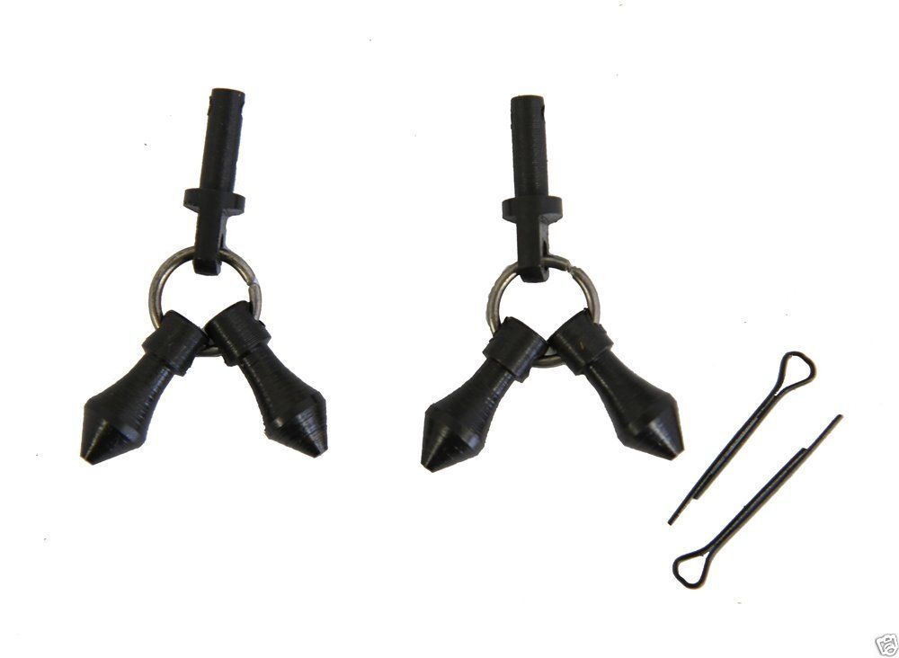 AJ Tack Black Jingle Bobs with Cotter Pins Set