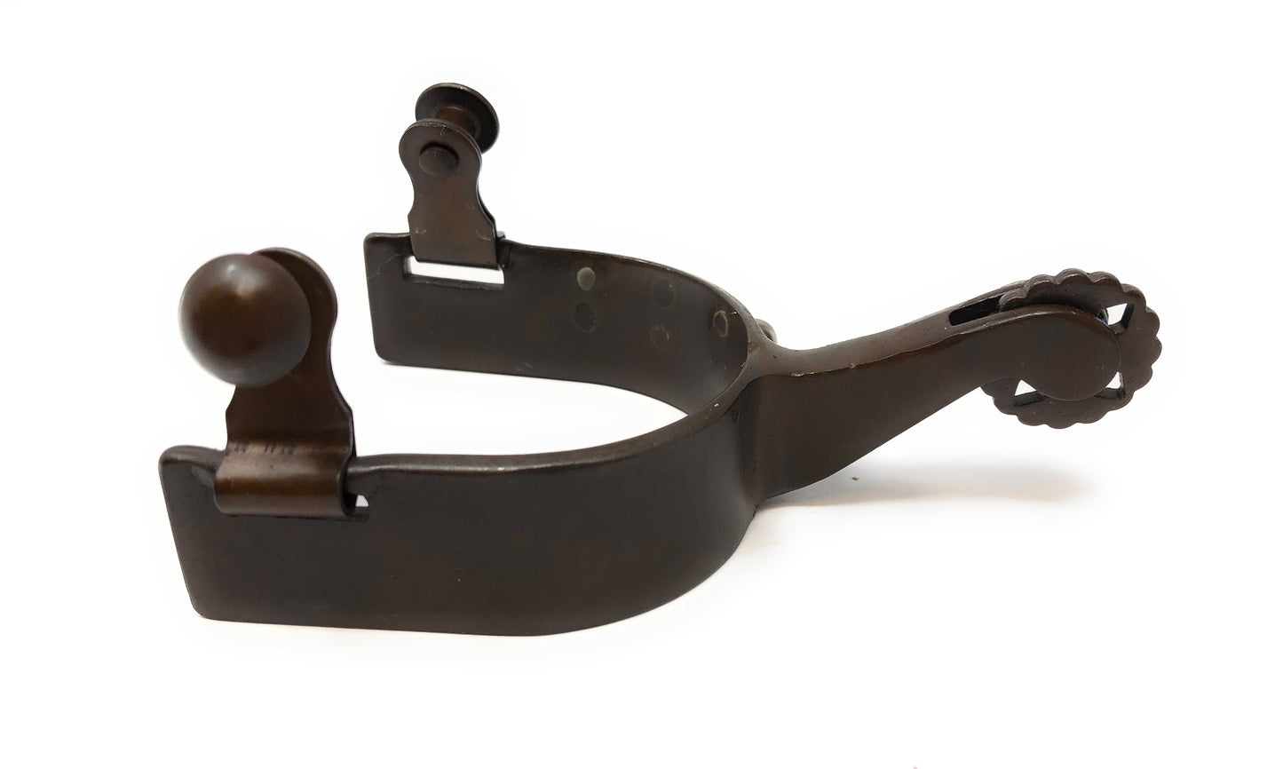 AJ Tack Antique Brown Star Charm Spurs - Ladies