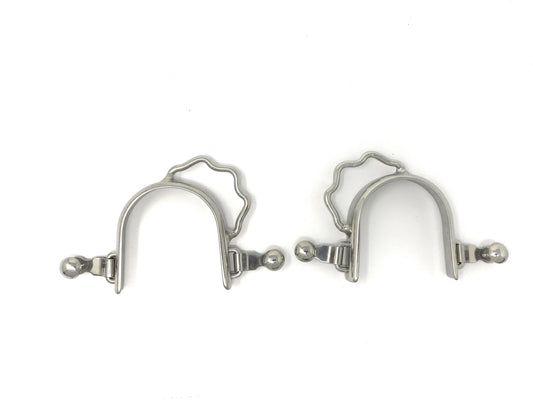 AJ Tack Stainless Steel Bumper Spurs - Youth
