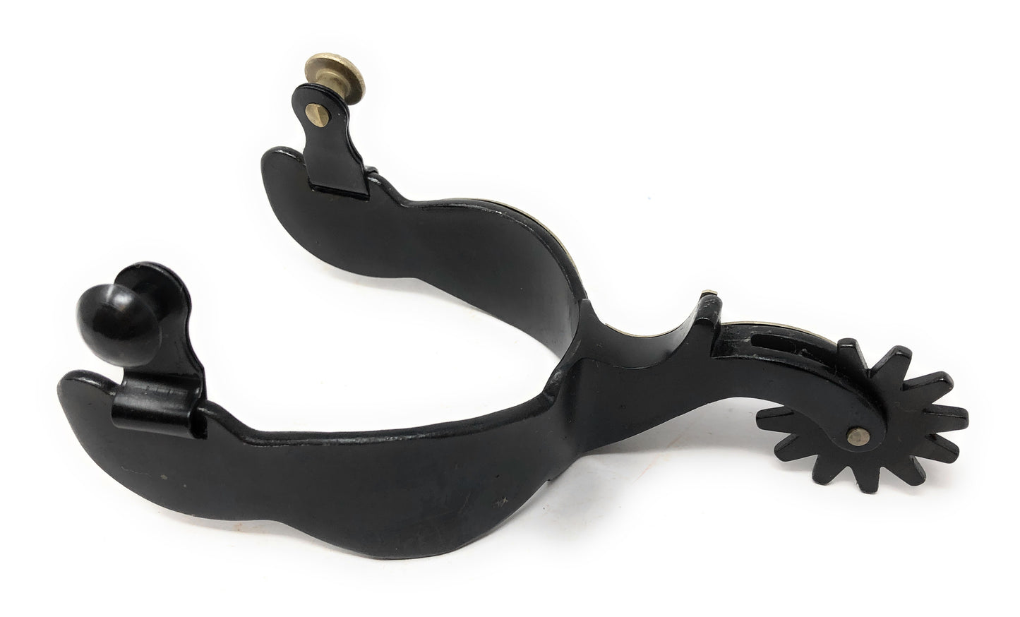 AJ Tack Antique Brown Star and Floral Spurs - Mens