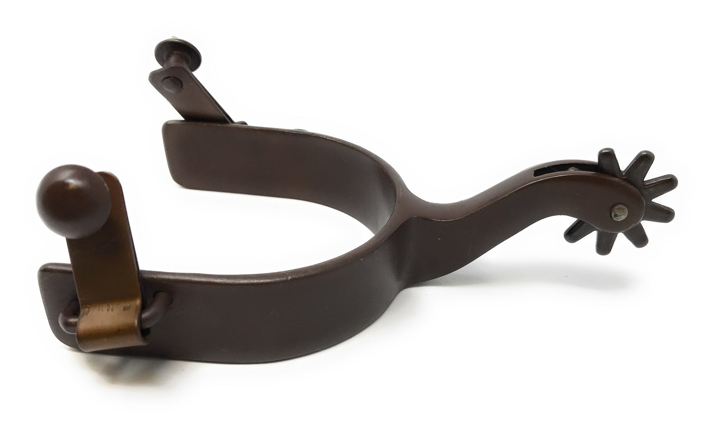 AJ Tack Praying Cowboy Cross Western Show Spurs Standing Horse Antique Brown Color Mens