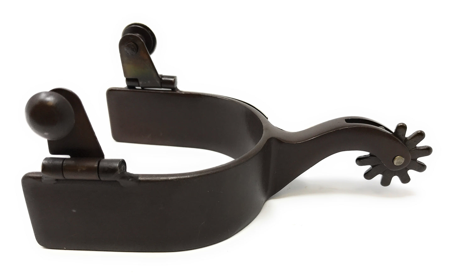 AJ Tack Antique Brown Pleasure Horse and Stars Spurs - Mens