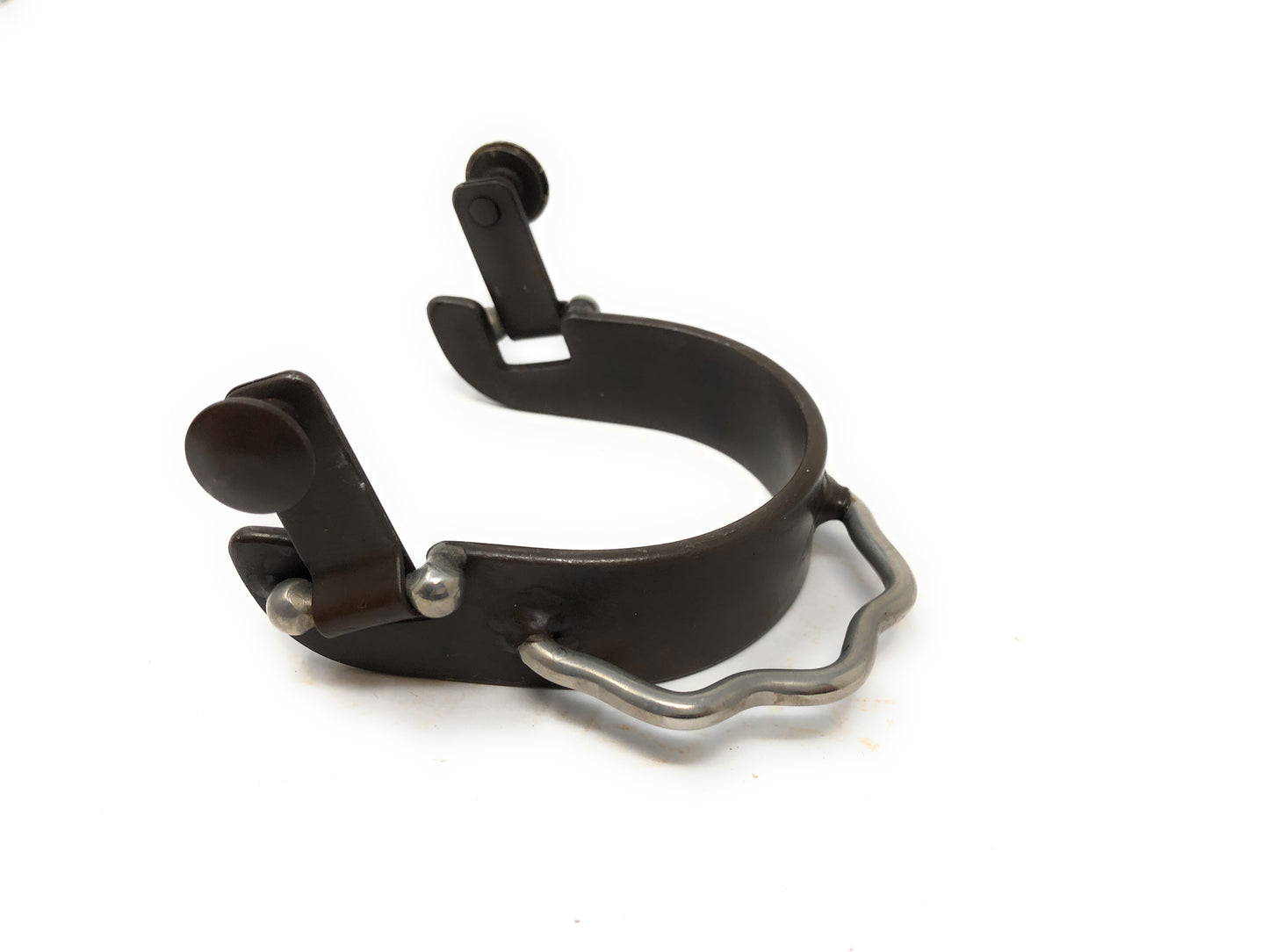 AJ Tack Antique Brown Three Cross Bumper Spurs - Ladies