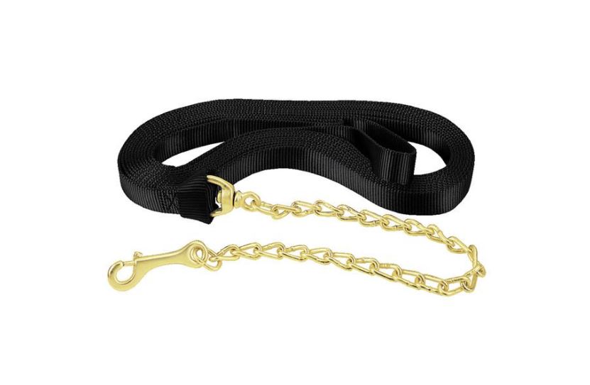 Weaver Flat Nylon Lunge Line, 1" x 24' with Chain