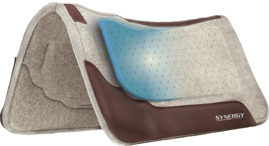 Weaver Synergy Contoured Wool Blend Felt Performance Saddle Pad