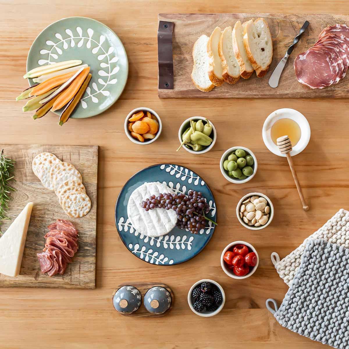 Mud Pie Fern & Dot Dip Cup Set