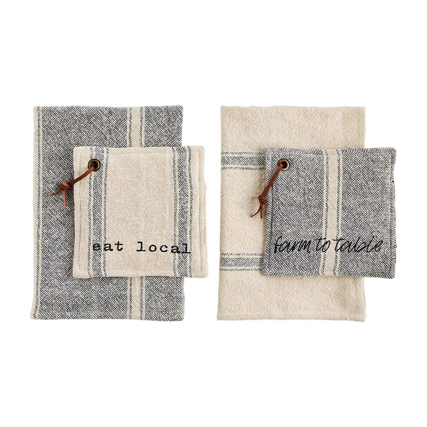 Farmhouse pot holder set