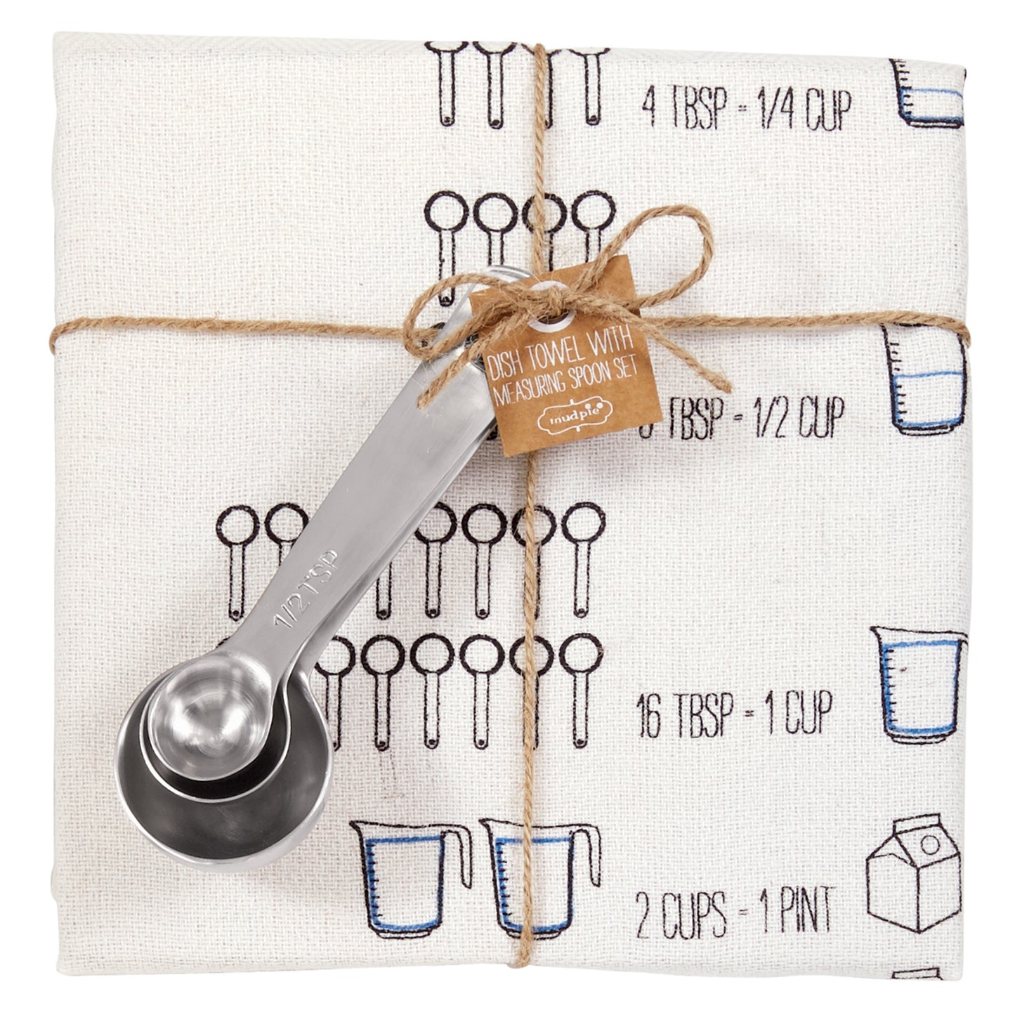 Mud Pie Measuring Spoon Hand Towel Set Measurement Conversions